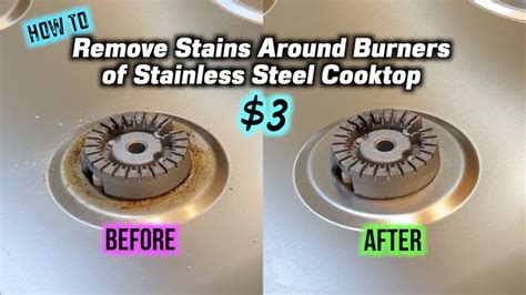 how to get rid of stains on stove top